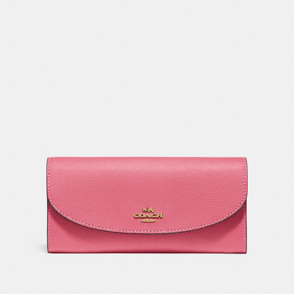 SLIM ENVELOPE WALLET - STRAWBERRY/IMITATION GOLD - COACH F54009