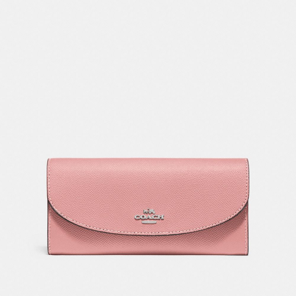 SLIM ENVELOPE WALLET - F54009 - PETAL/SILVER