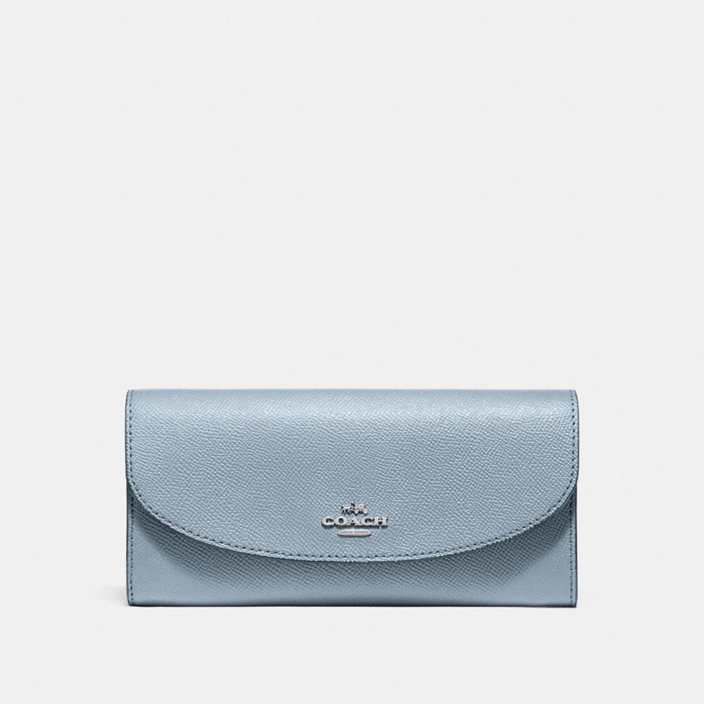 COACH f54009 SLIM ENVELOPE WALLET SILVER/DUSK 2