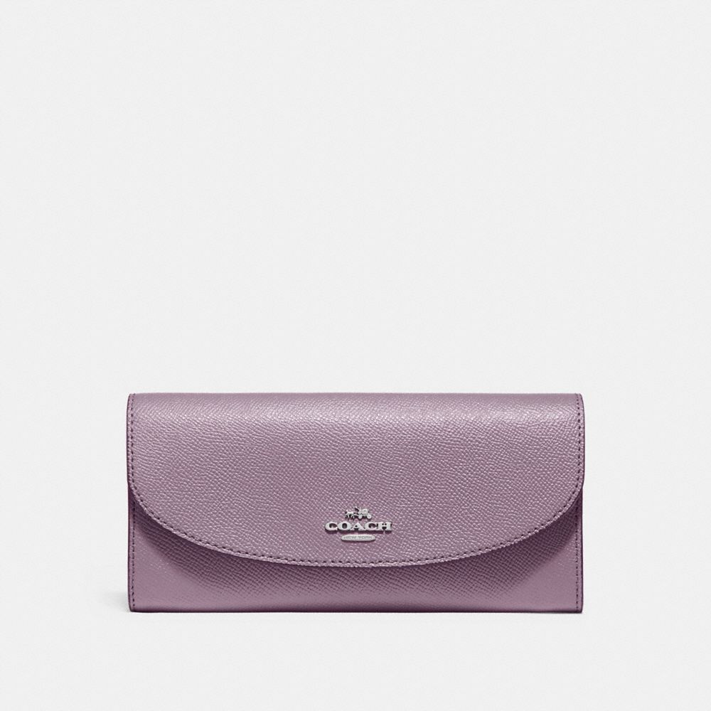 SLIM ENVELOPE WALLET - F54009 - JASMINE/SILVER