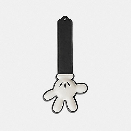COACH MICKEY HAND BOOKMARK - WHITE/BLACK - F54120