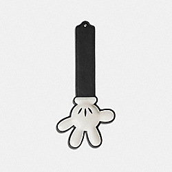 COACH F54120 Mickey Hand Bookmark In Glovetanned Leather WHITE/BLACK