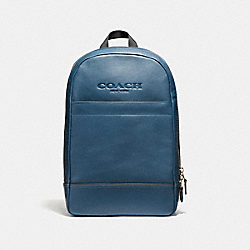 COACH F54135 Charles Slim Backpack NICKEL/DARK DENIM