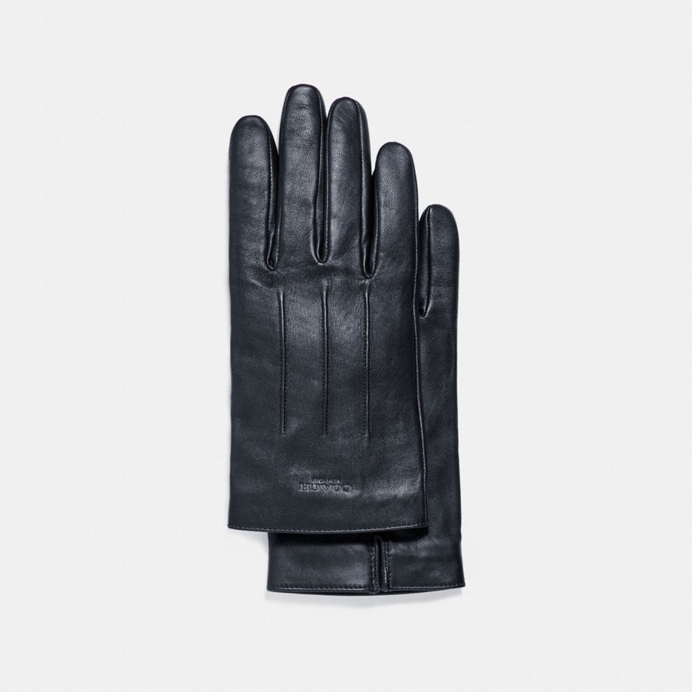 COACH F54182 Basic Leather Glove MIDNIGHT