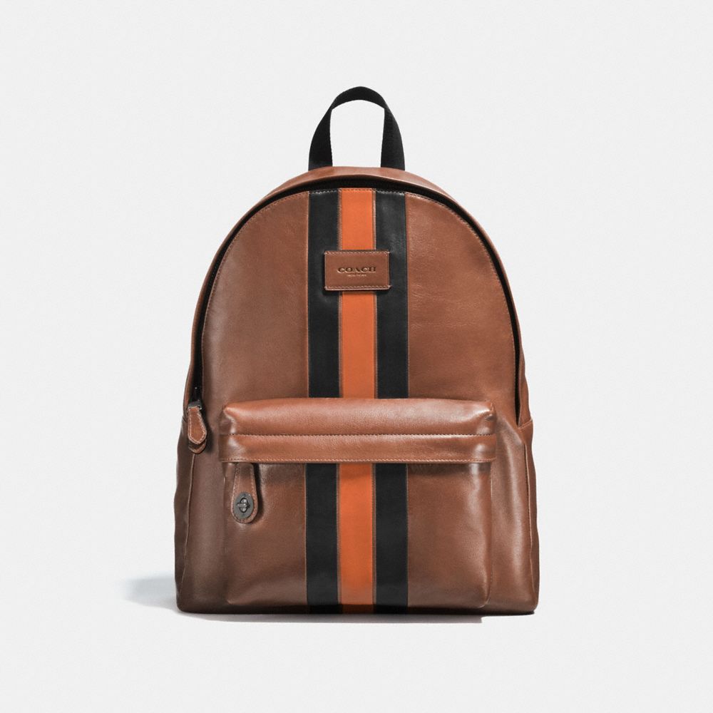 coach charles backpack with varsity stripe
