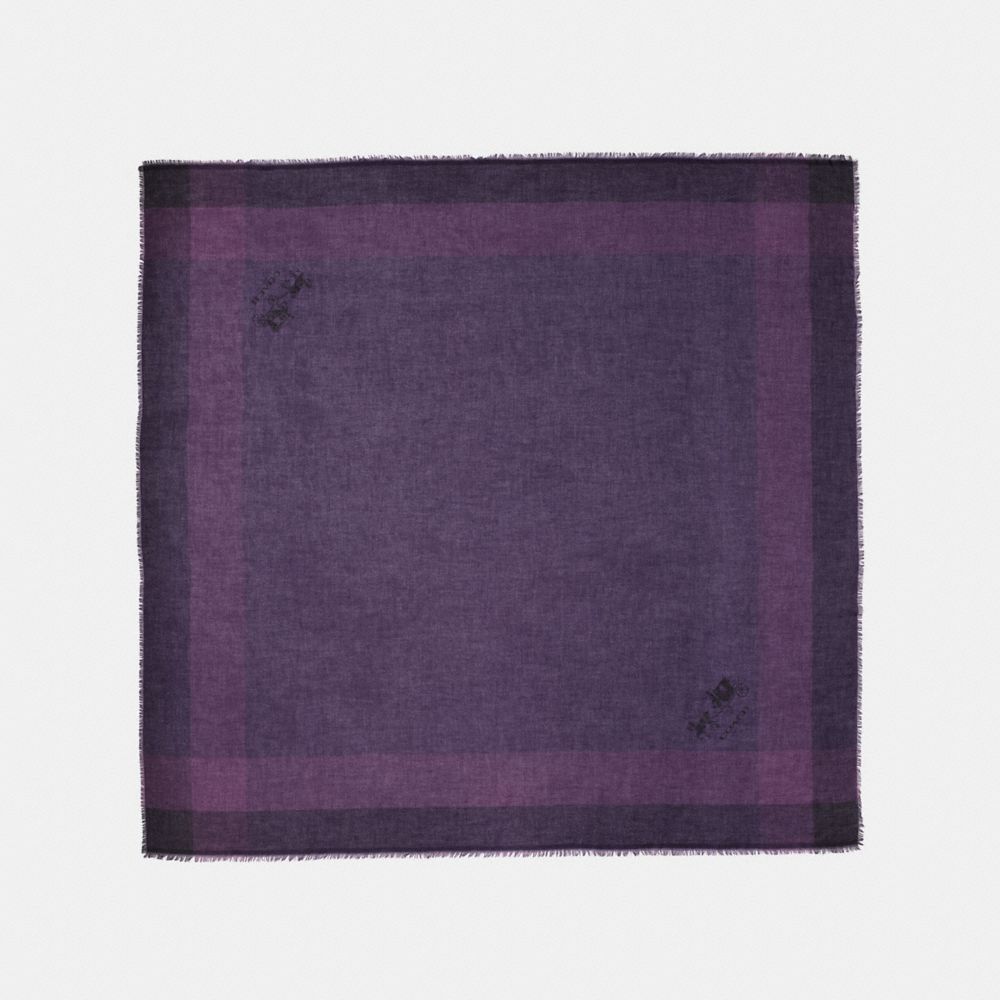 WINDOWPANE CHALLIS - f54230 - AUBERGINE