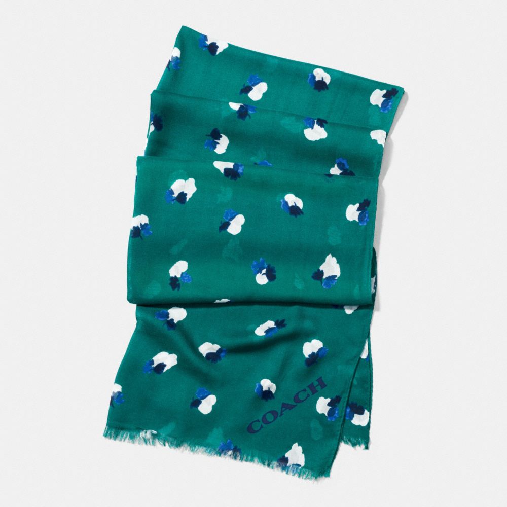 FIELD FLORA OBLONG SCARF - f54245 - ATLANTIC