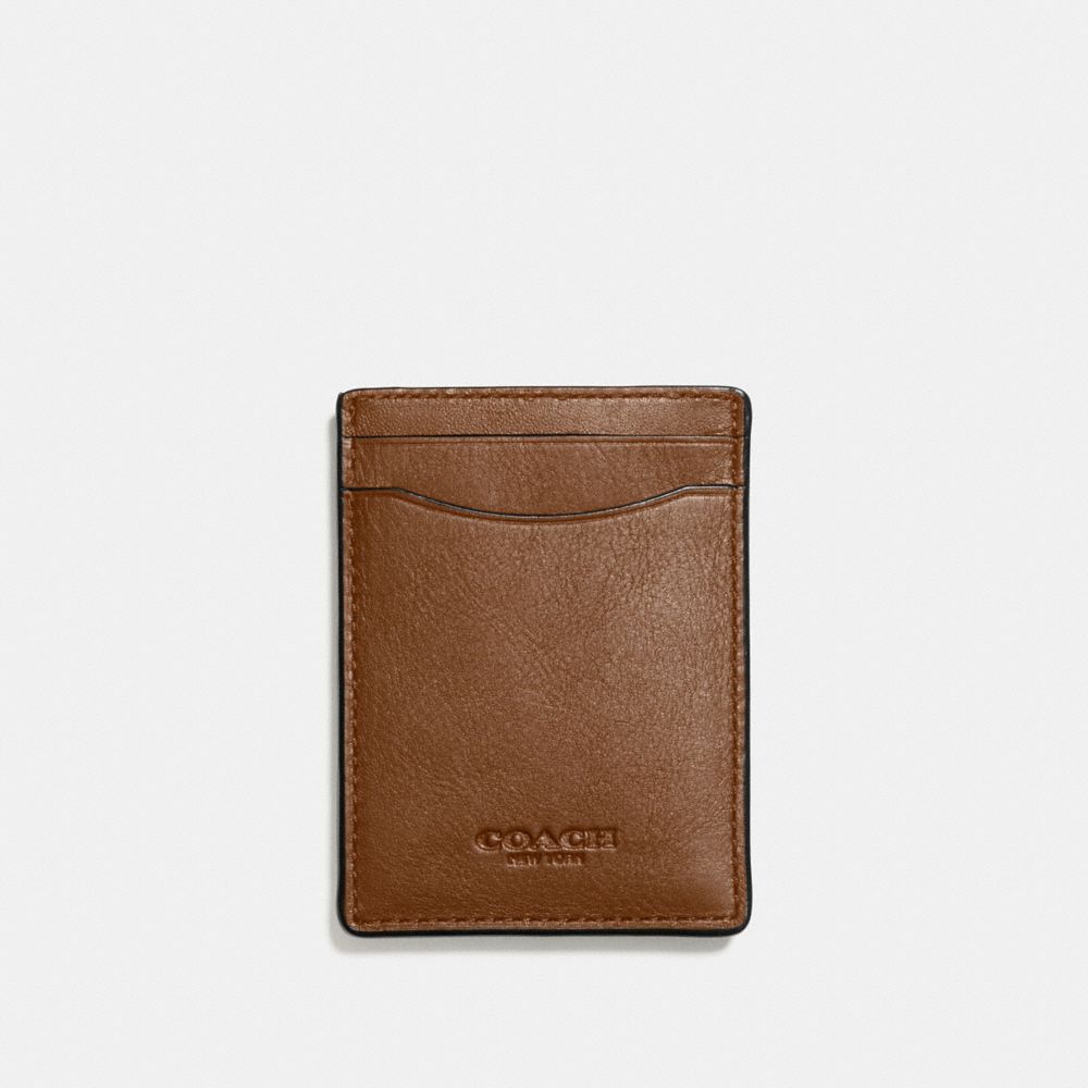 COACH F54466 3-IN-1 CARD CASE DARK SADDLE