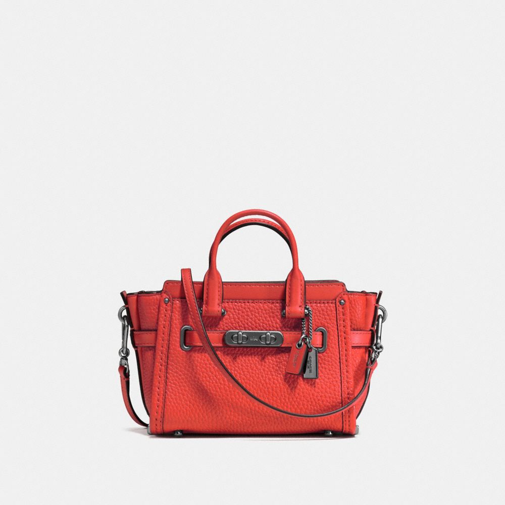 COACH COACH SWAGGER 15 - Deep Coral/Dark Gunmetal - f54625