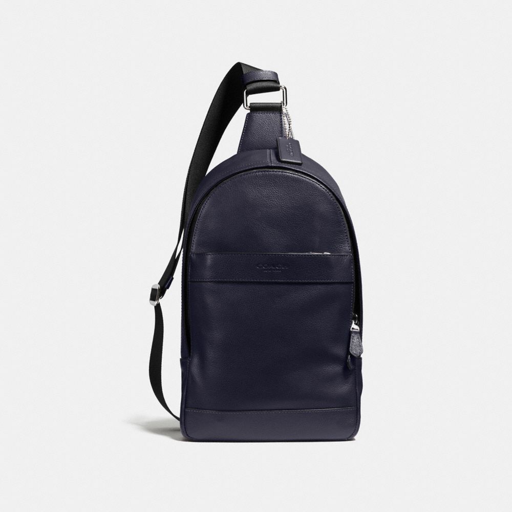 COACH F54770 Charles Pack In Smooth Leather MIDNIGHT