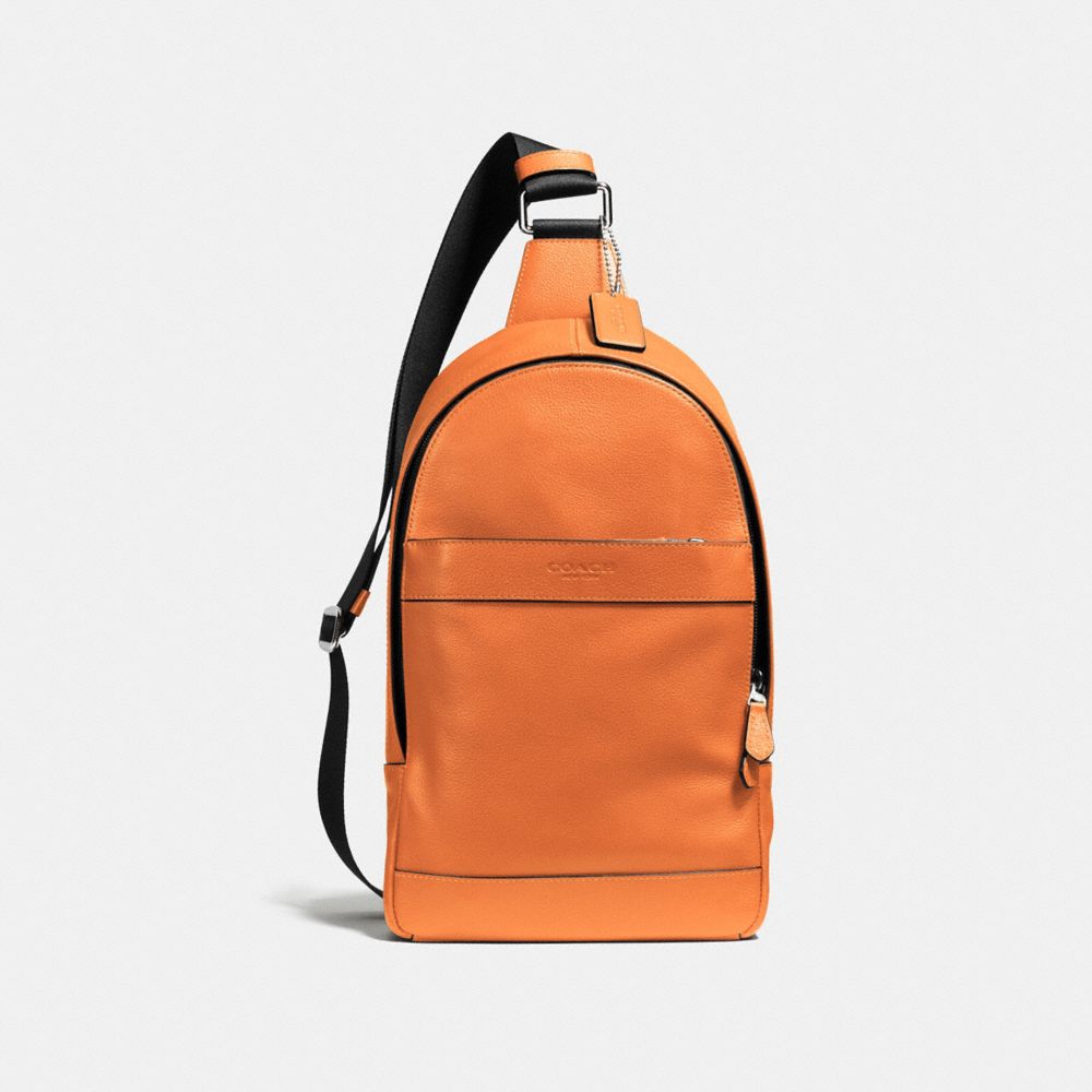 COACH CHARLES PACK IN SMOOTH LEATHER - ORANGE - F54770