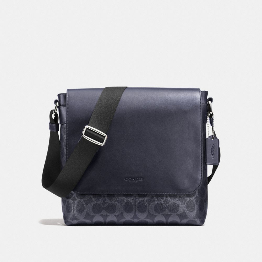 COACH F54771 - CHARLES SMALL MESSENGER IN SIGNATURE MIDNIGHT