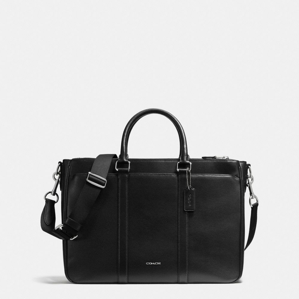 COACH F54775 Perry Metropolitan Tote In Crossgrain Leather BLACK