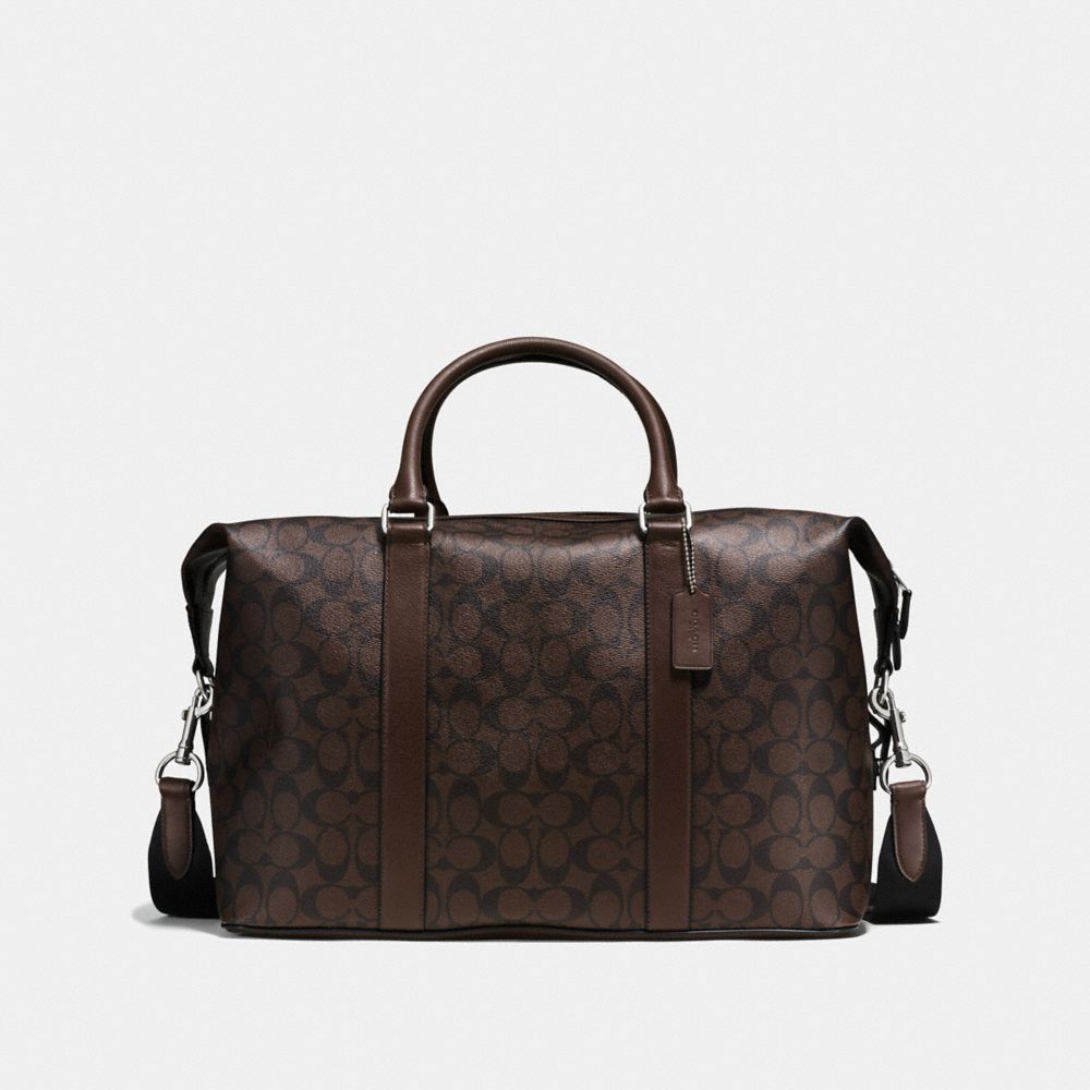 VOYAGER BAG IN SIGNATURE - MAHOGANY/BROWN - COACH F54776