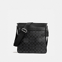 COACH F54781 - CHARLES CROSSBODY IN SIGNATURE CHARCOAL/BLACK