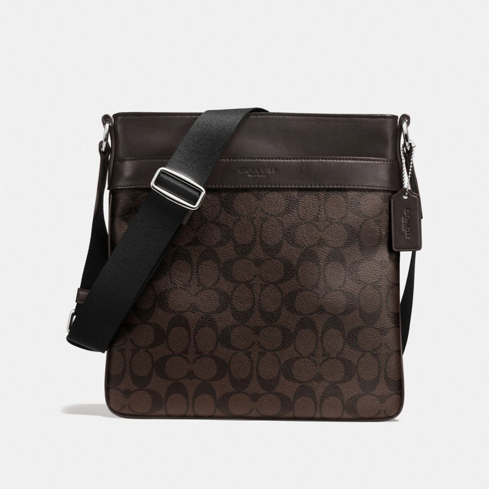 CHARLES CROSSBODY IN SIGNATURE - COACH f54781 - MAHOGANY/BROWN