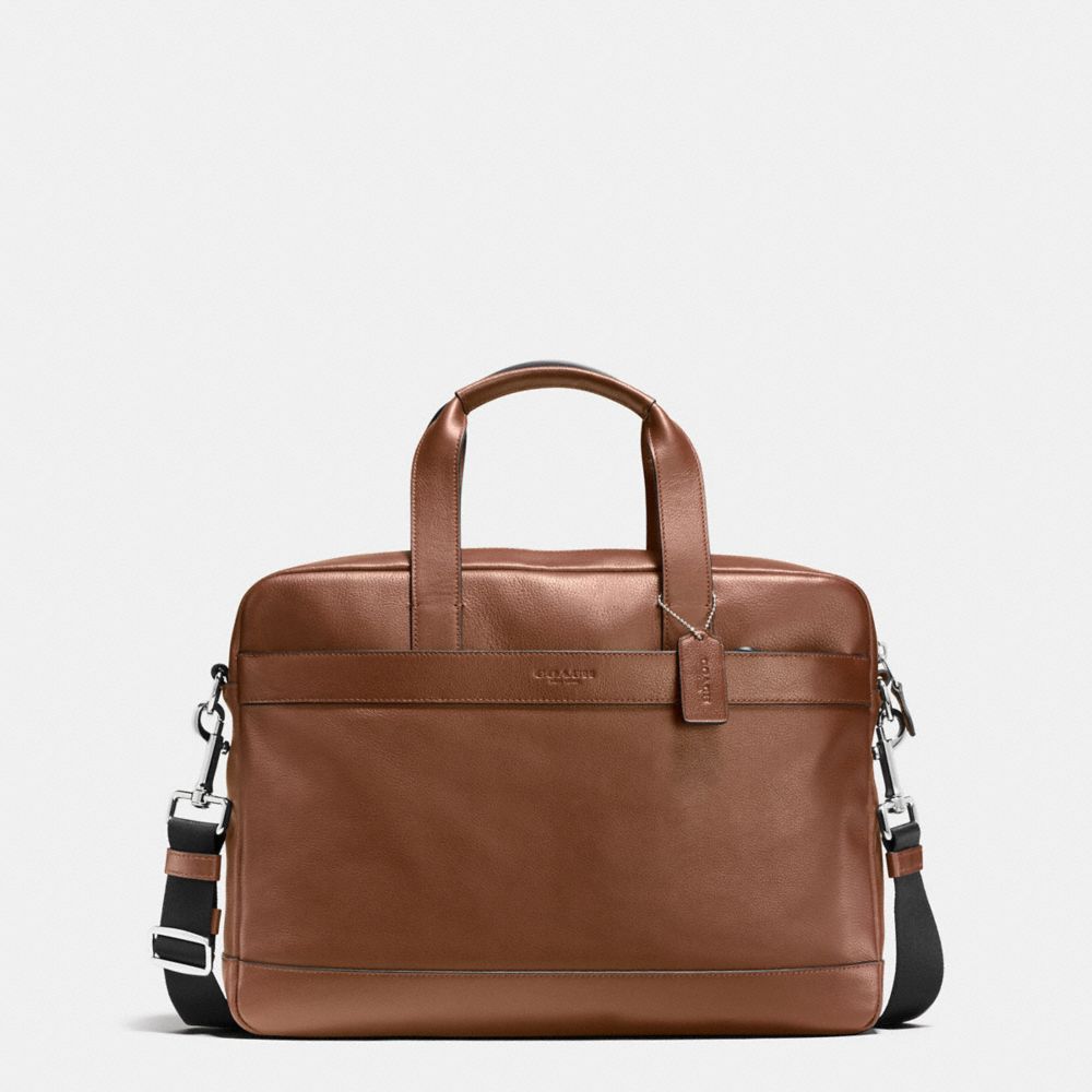 COACH F54801 Hamilton Bag In Smooth Leather DARK SADDLE
