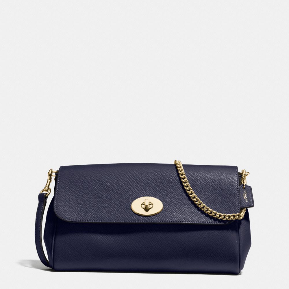 RUBY CROSSBODY IN CROSSGRAIN LEATHER - f54849 - IMITATION GOLD/MIDNIGHT