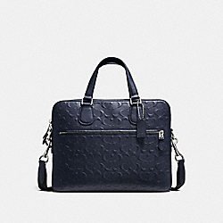 COACH F54932 Hudson 5 Bag In Signature Leather MIDNIGHT/SILVER