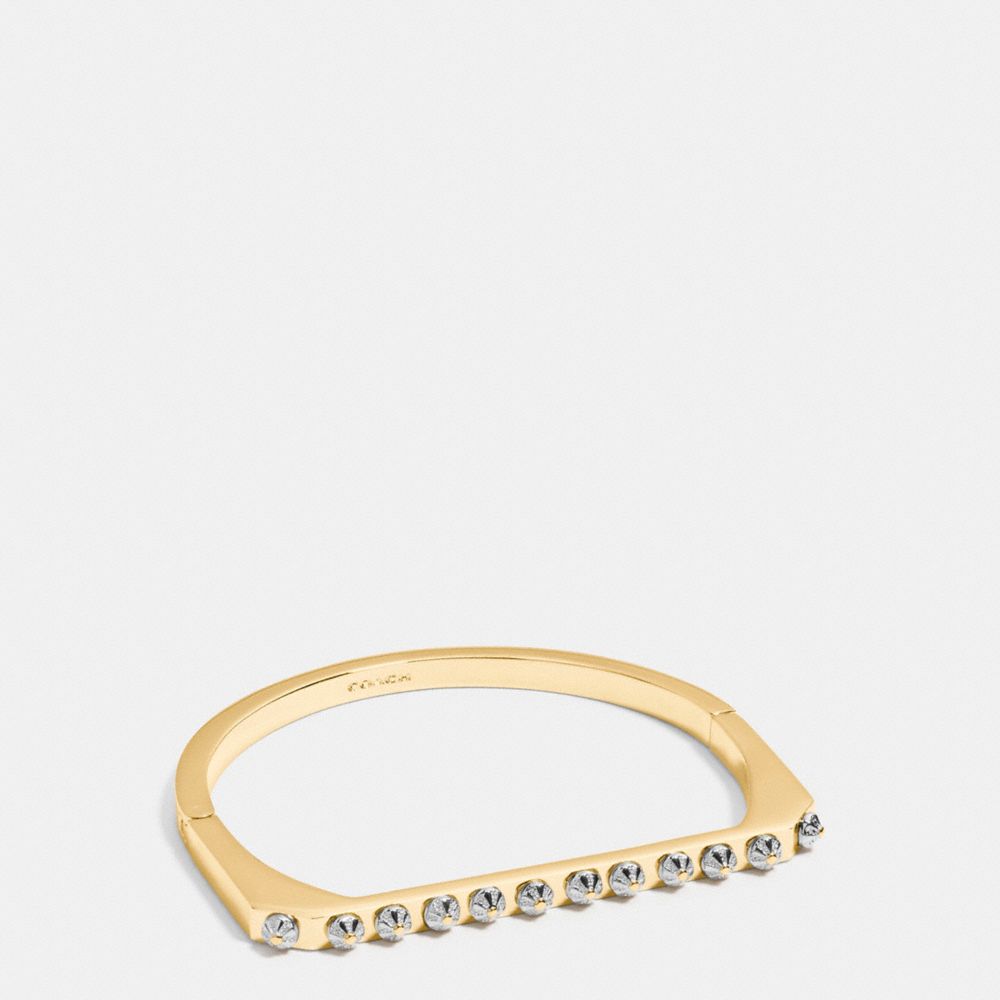 DAISY RIVET SIDE HINGED BANGLE - GOLD/SILVER - COACH F54969