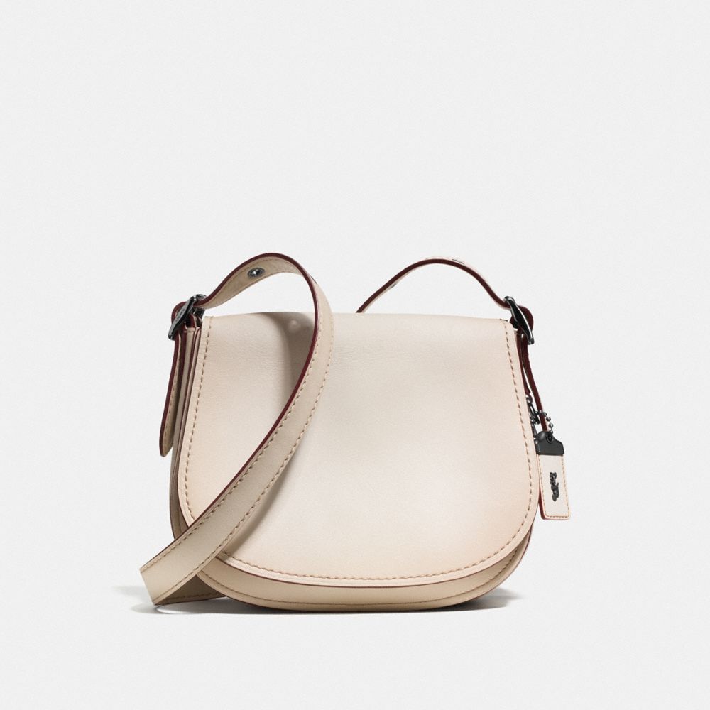 COACH F55036 Saddle 23 CHALK/BLACK COPPER