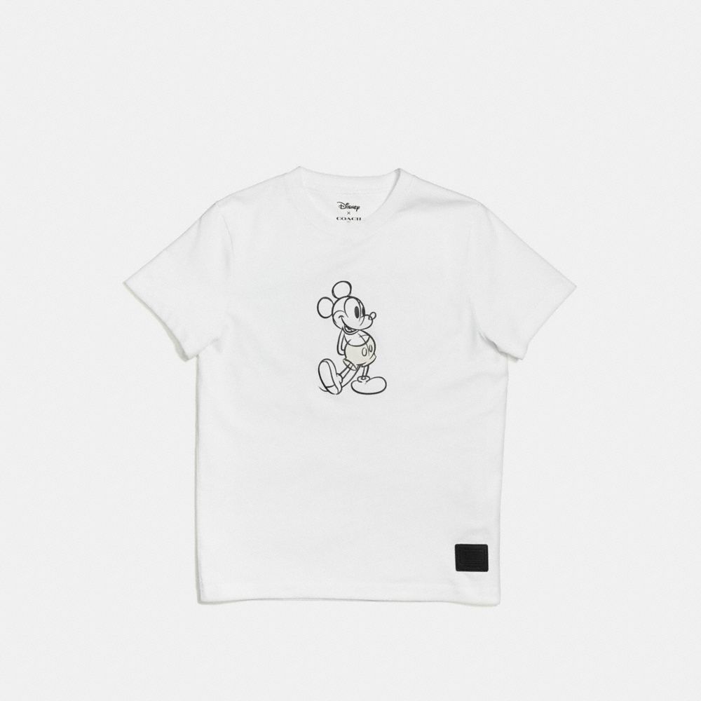 COACH F55146 Mickey T-shirt WHITE