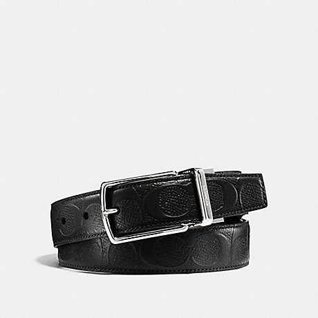 COACH MODERN HARNESS CUT-TO-SIZE REVERSIBLE BELT IN SIGNATURE LEATHER - BLACK - F55158