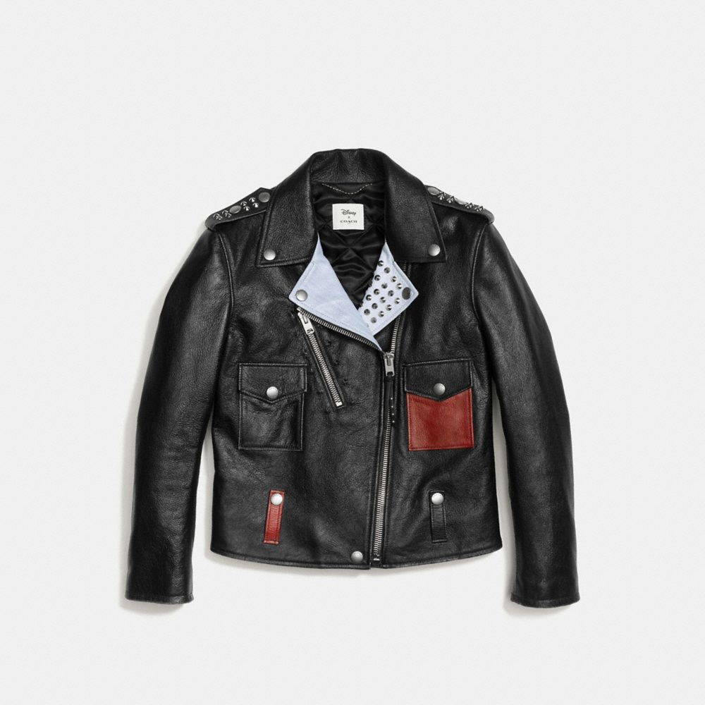 COACH F55184 Mickey Moto Jacket BLACK