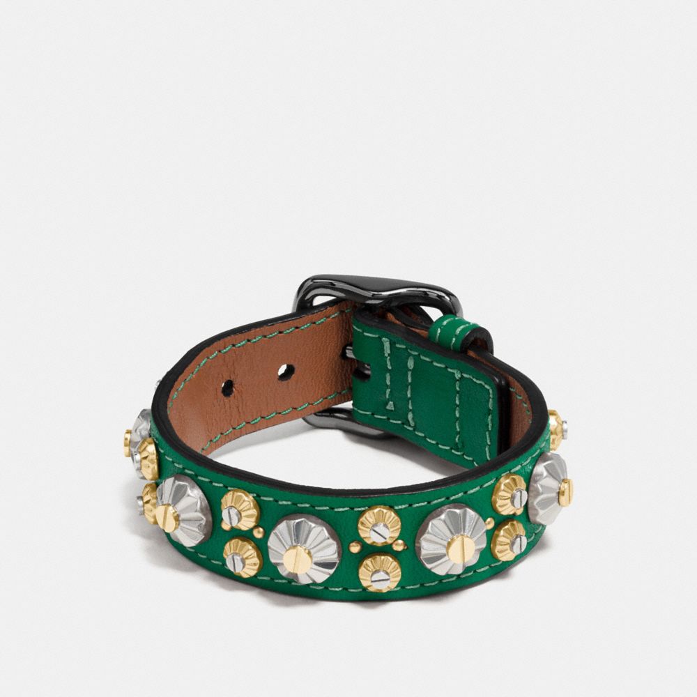 DAISY RIVET BRACELET - BLACK/FOREST - COACH F55210