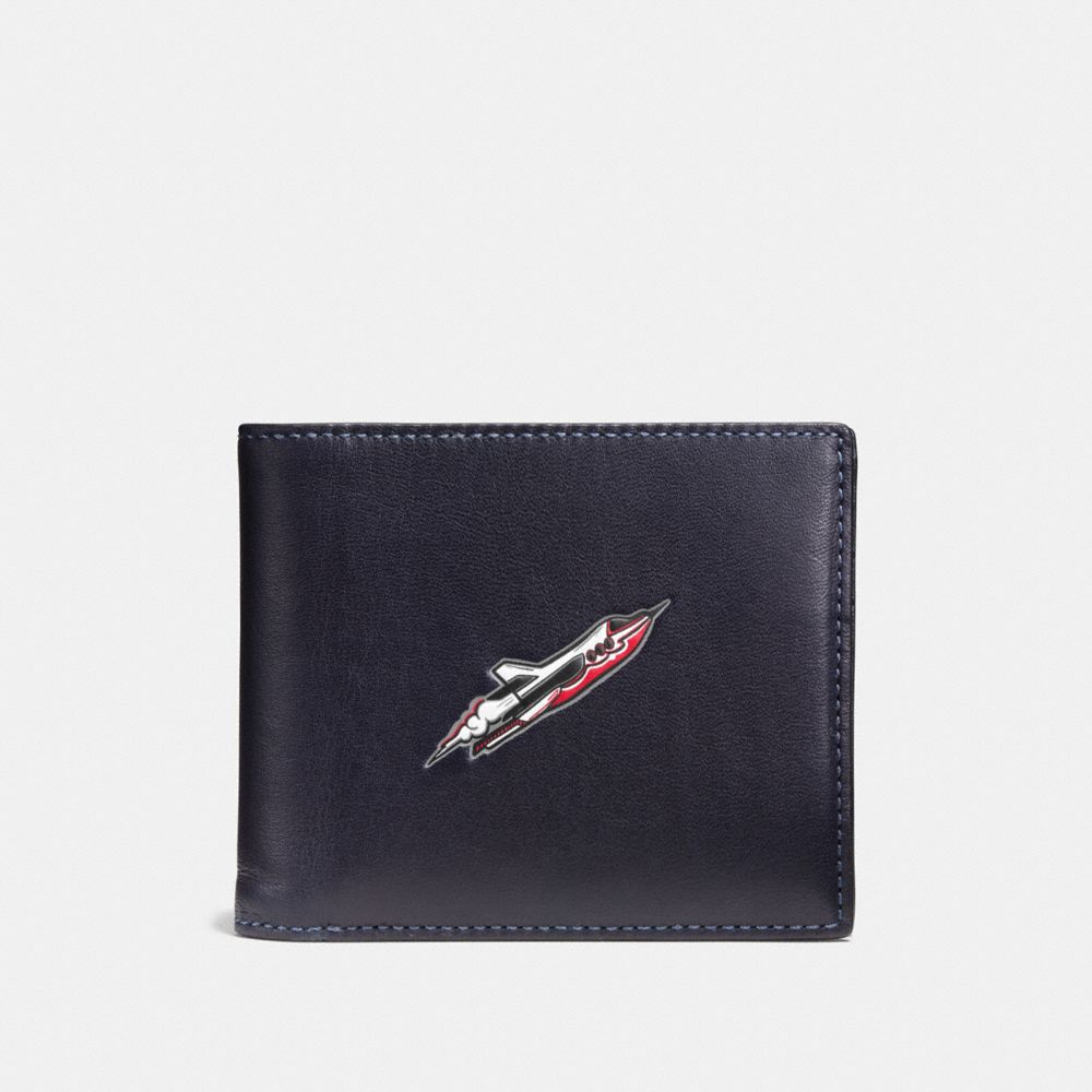 COACH F55303 3-in-1 Wallet With Rocket Ship NAVY