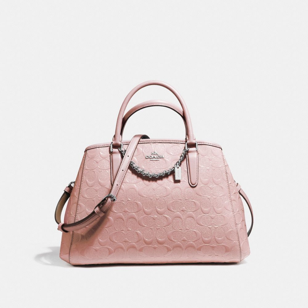 COACH F55451 - SMALL MARGOT CARRYALL SILVER/BLUSH 2