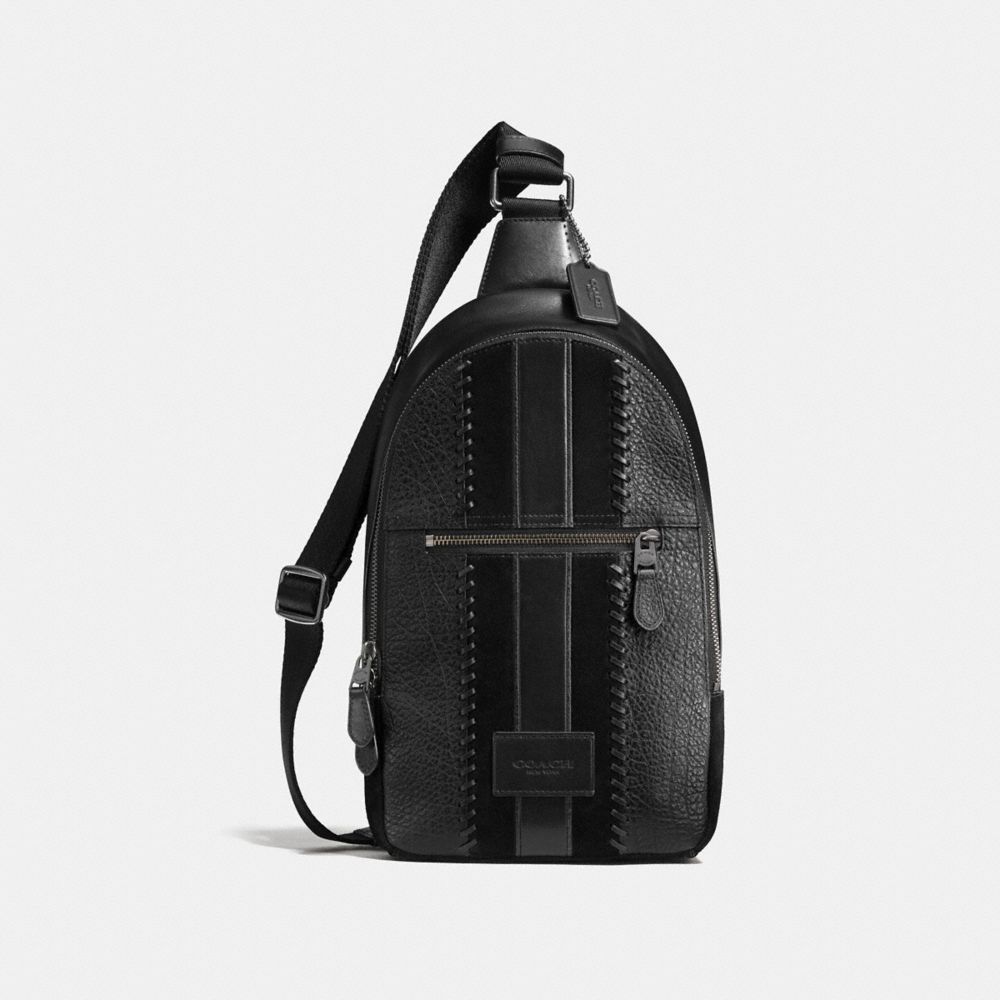 RIP AND REPAIR CAMPUS PACK WITH VARSITY STRIPE - F55493 - BLACK/BLACK ANTIQUE NICKEL