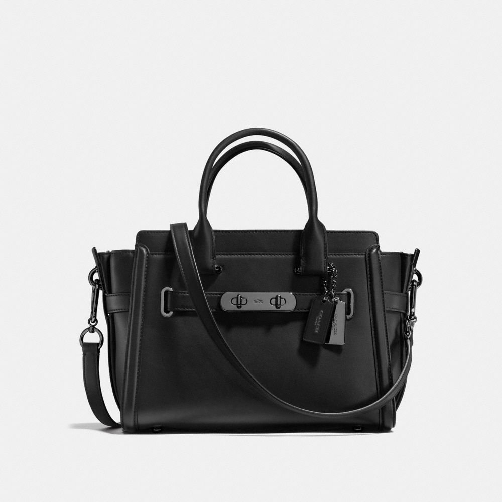 COACH SWAGGER 27 - f55496 - BLACK/DARK GUNMETAL