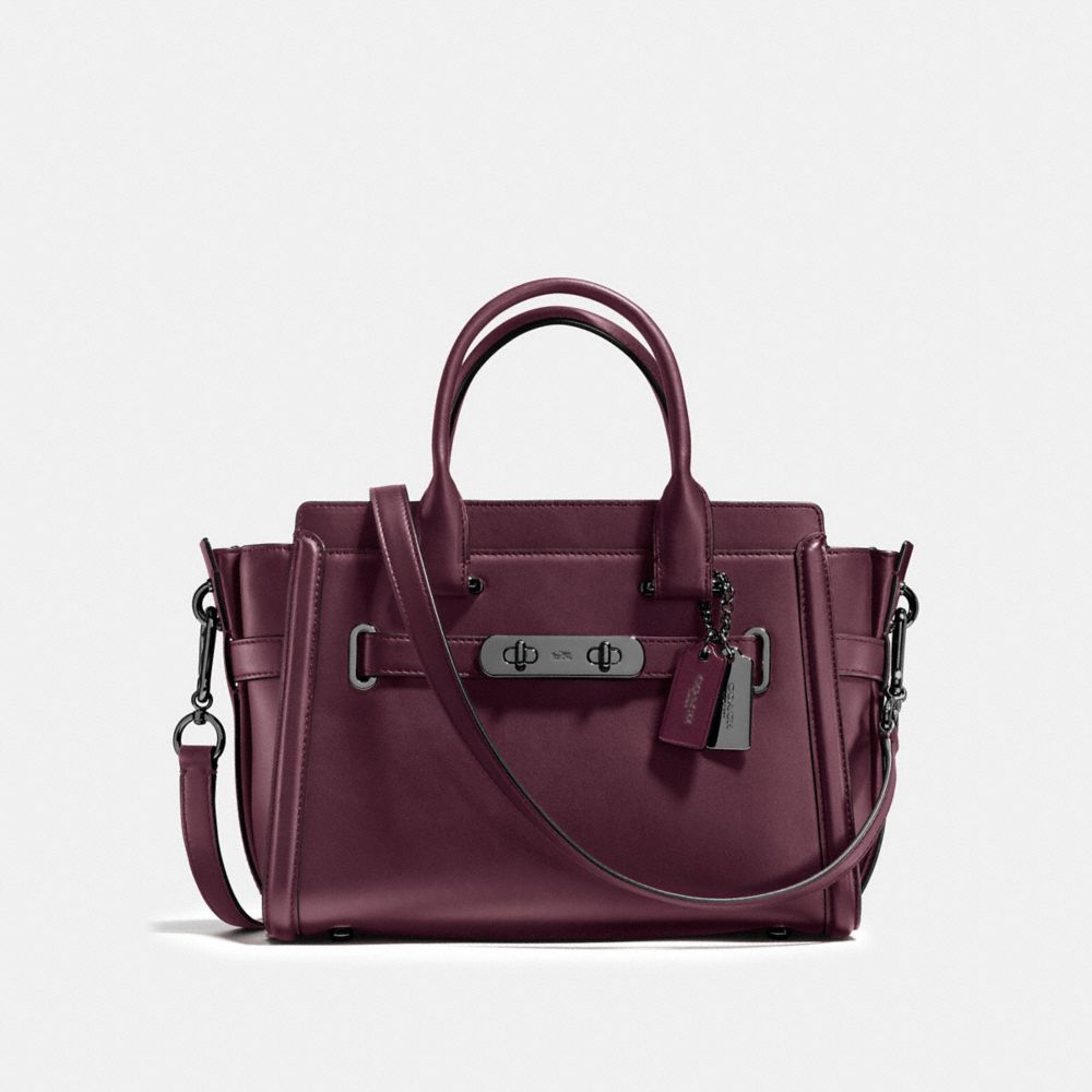 COACH F55496 Coach Swagger 27 OXBLOOD/DARK GUNMETAL