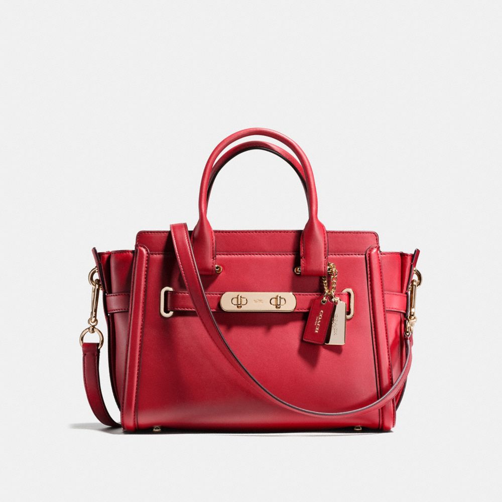 COACH f55496 COACH SWAGGER 27 RED CURRANT/LIGHT GOLD