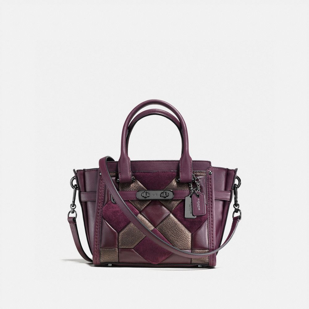 COACH SWAGGER 21 WITH CANYON QUILT - OXBLOOD/BRONZE/DARK GUNMETAL - COACH F55511