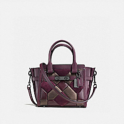 COACH SWAGGER 21 WITH CANYON QUILT - OXBLOOD/BRONZE/DARK GUNMETAL - COACH F55511