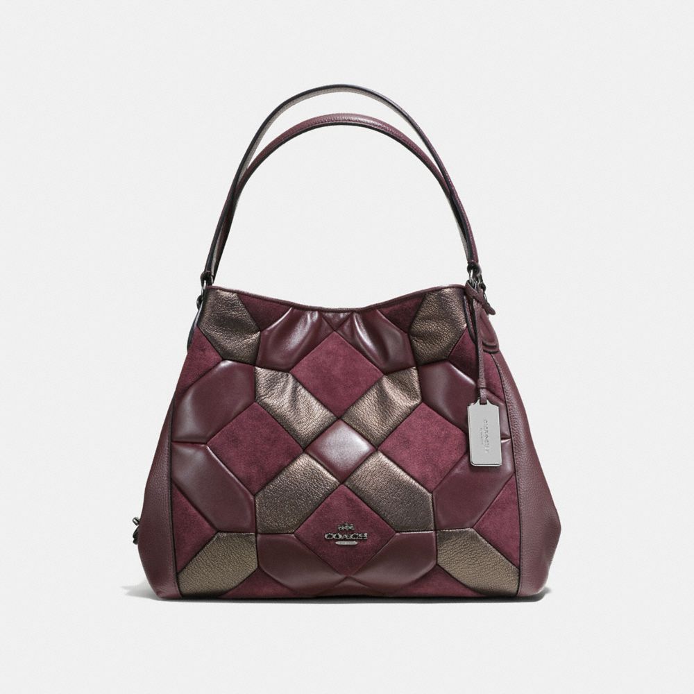 coach edie 31 oxblood