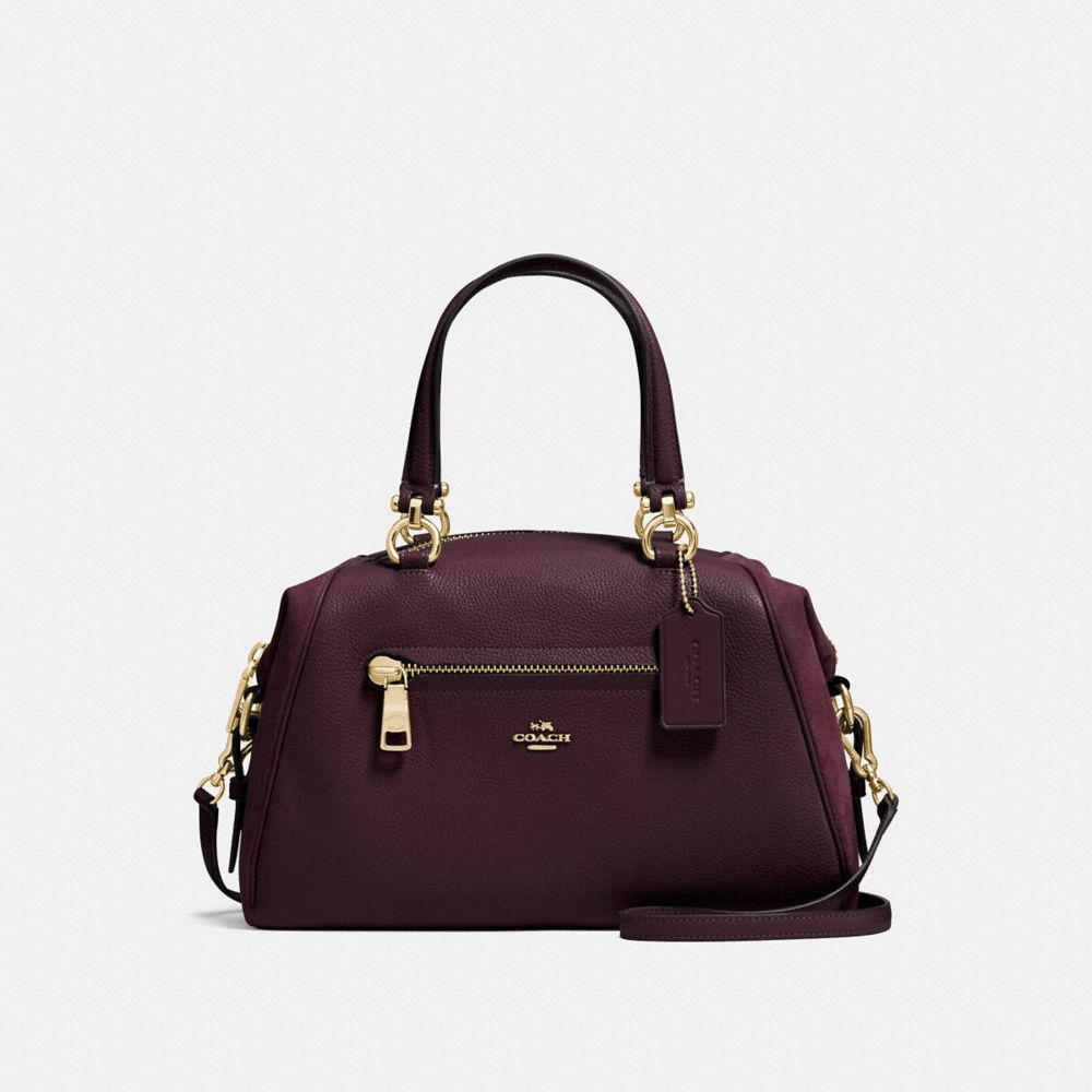 PRIMROSE SATCHEL - OXBLOOD/LIGHT GOLD - COACH F55532