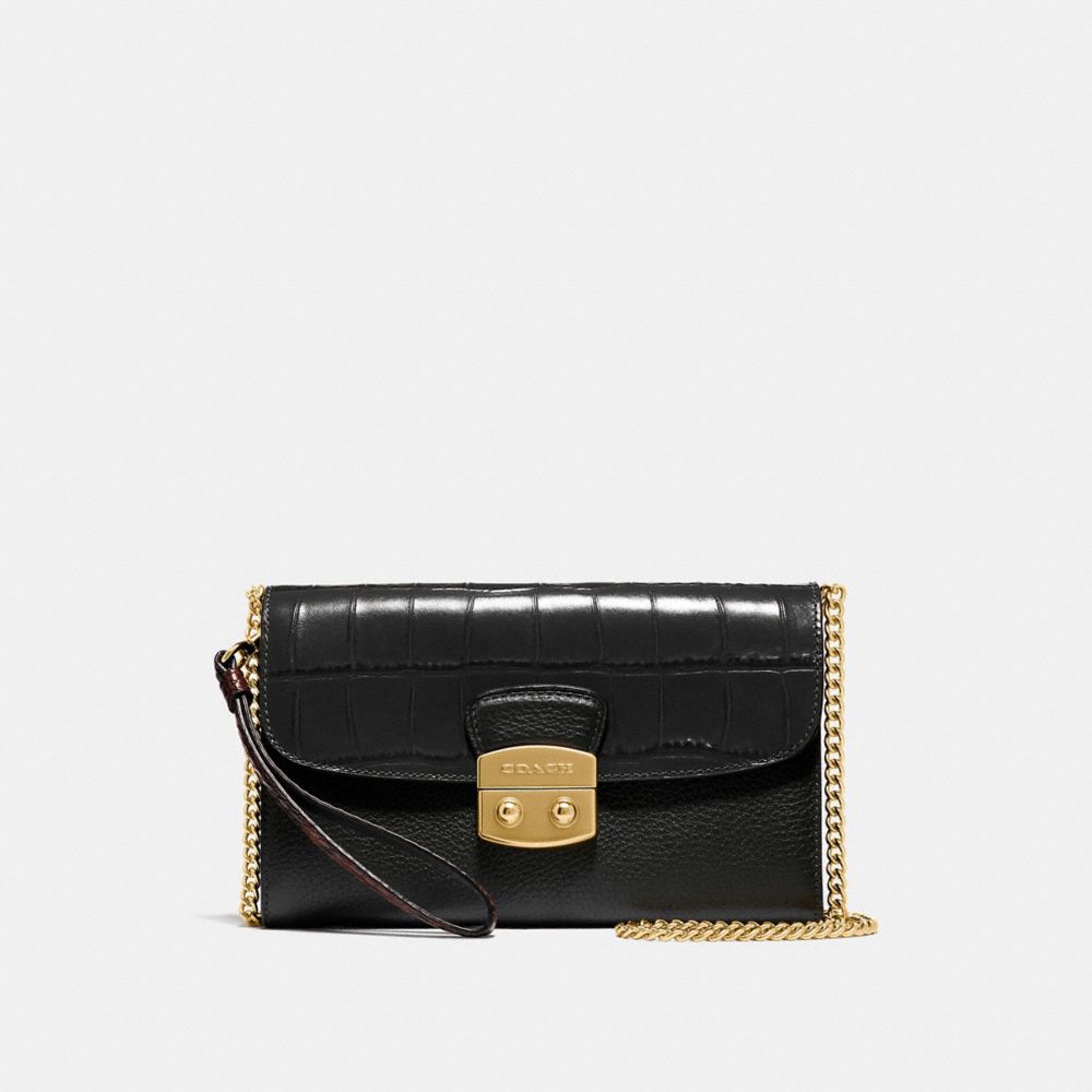 COACH F55617 - CHAIN CROSSBODY BLACK/IMITATION GOLD