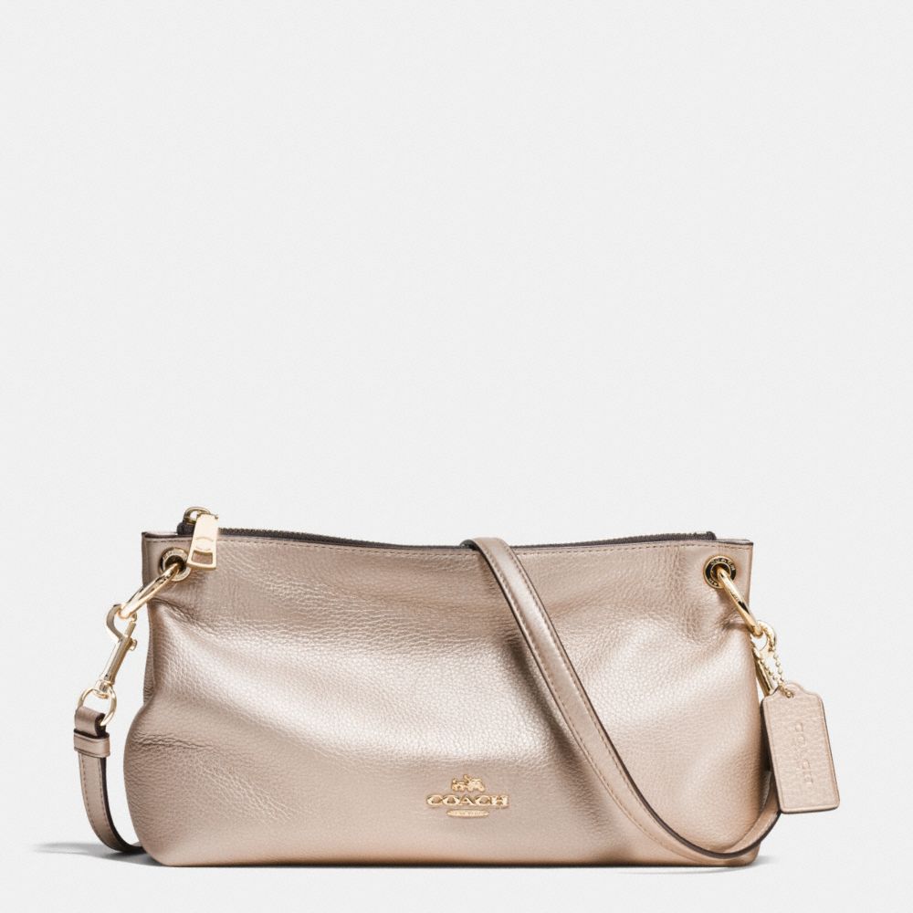 COACH F55661 - CHARLEY CROSSBODY IN PEBBLE LEATHER IMITATION GOLD/PLATINUM