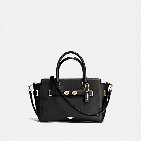 COACH BLAKE CARRYALL 25 IN BUBBLE LEATHER - IMITATION GOLD/BLACK - f55665