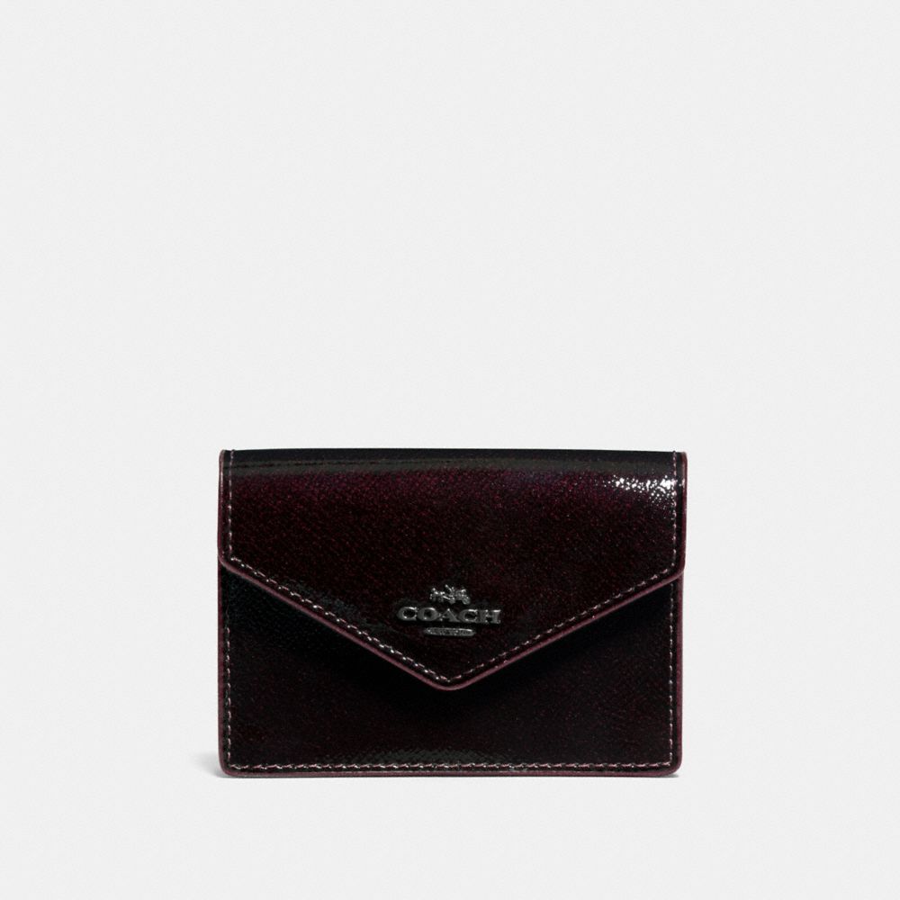 ENVELOPE CARD CASE - DK/OXBLOOD - COACH F55758