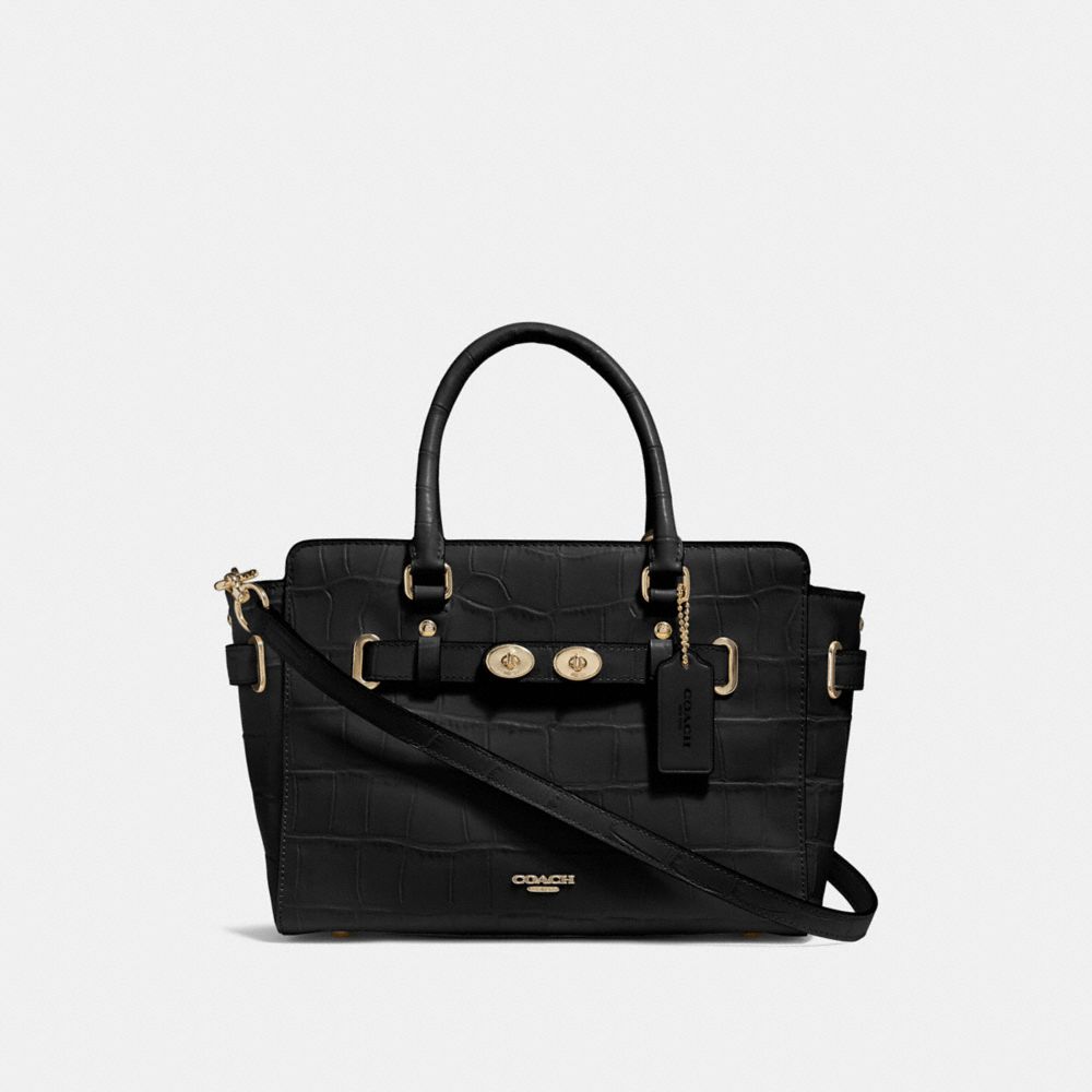 COACH F55876 - BLAKE CARRYALL 25 BLACK/GOLD