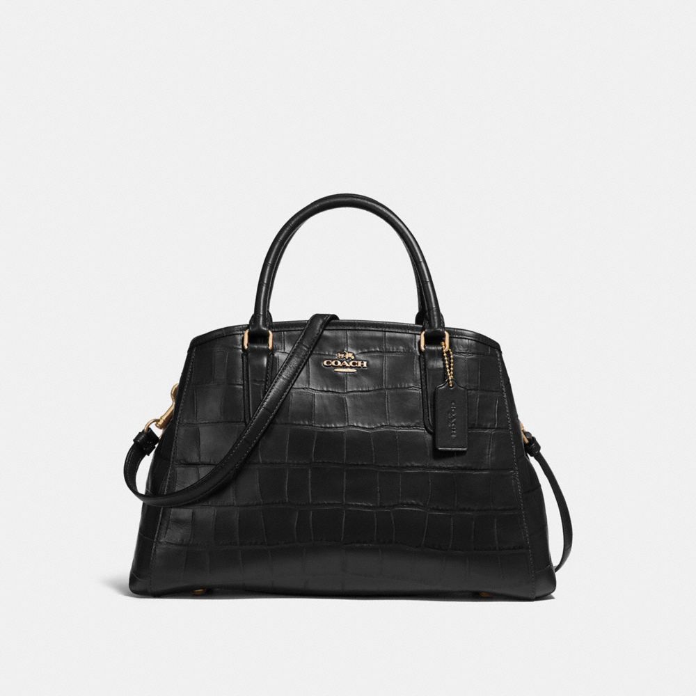 SMALL MARGOT CARRYALL - COACH f55927 - BLACK/Light Gold