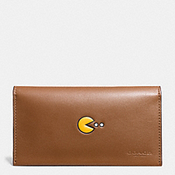 COACH F56056 - PAC MAN UNIVERSAL PHONE CASE IN CALF LEATHER SADDLE