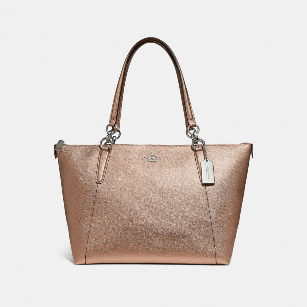 COACH f56197 AVA TOTE ROSE GOLD/SILVER