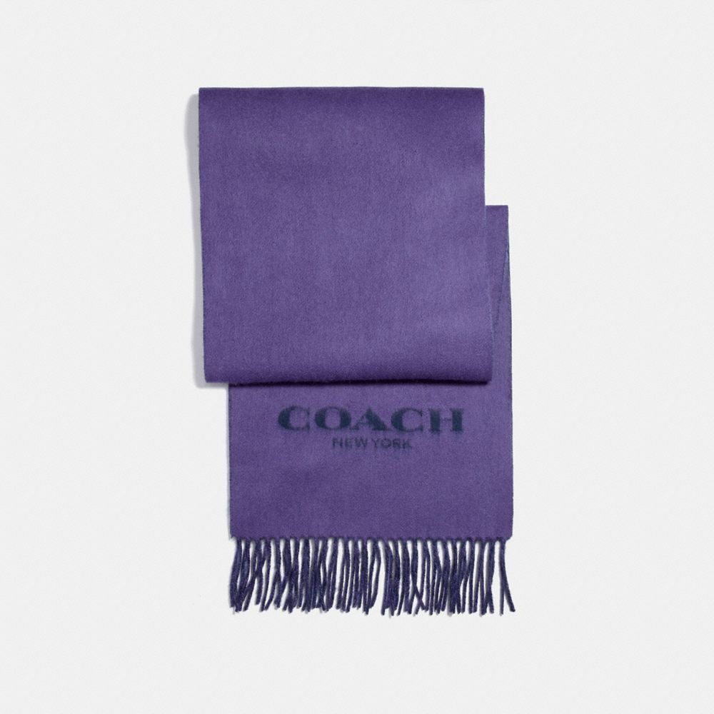 COACH F56209 DOUBLE FACED MUFFLER VIOLET