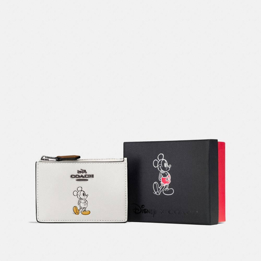 BOXED MICKEY MINI SKINNY ID CASE - F56265 - DK/CHALK