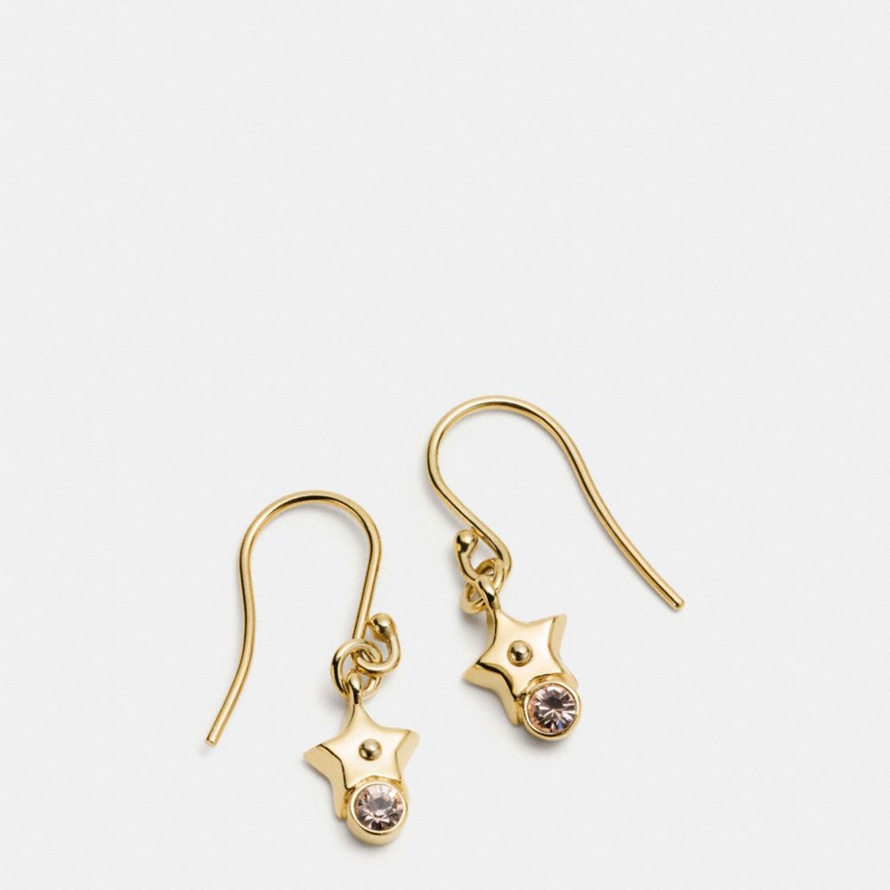 COACH STAR EARRING ON WIRE - GOLD - f56423